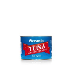 TUNA IN BRINE LARGE 1.8KG(6) # 209006 OCEANIA