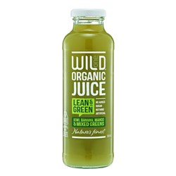 JUICE ORGANIC LEAN & GREEN (12 X 360ML) # W1OJLG360 WILD ONE