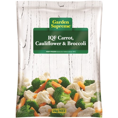 CARROT CAULIFLOWER BROCCOLI IQF 2KG(6) # 2446347 GARDEN SUPREME