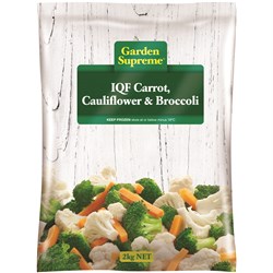 CARROT CAULIFLOWER BROCCOLI IQF 2KG(6) # 2446347 GARDEN SUPREME