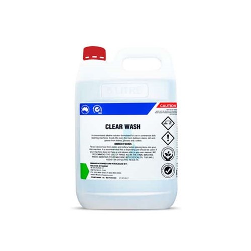 CLEANER DISHWASHING LIQUID 5LT (4) CLEARWASH # WCCW5 DALCON