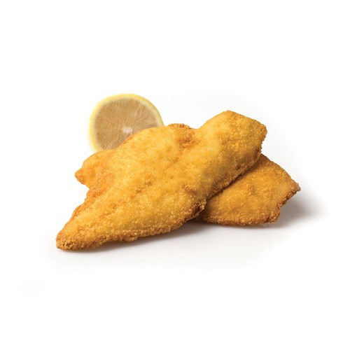 FISH FLOUNDER FILLET CRUMBED (30 X 100GM) 3KG # CRF3 A&T