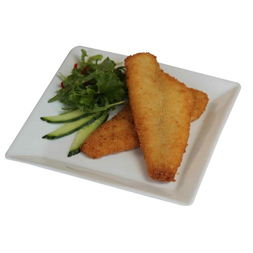 FISH FLOUNDER FILLET CRUMBED (30 X 100GM) 3KG # CRF3 A&T