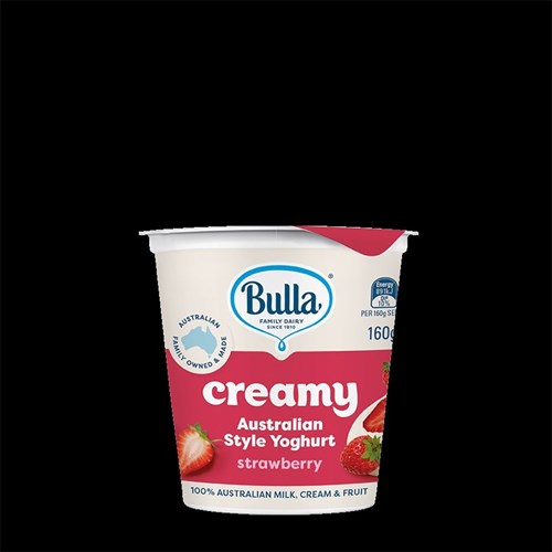 YOGHURT STRAWBERRY AUST STYLE (8 X 160GM) # 5000481 BULLA