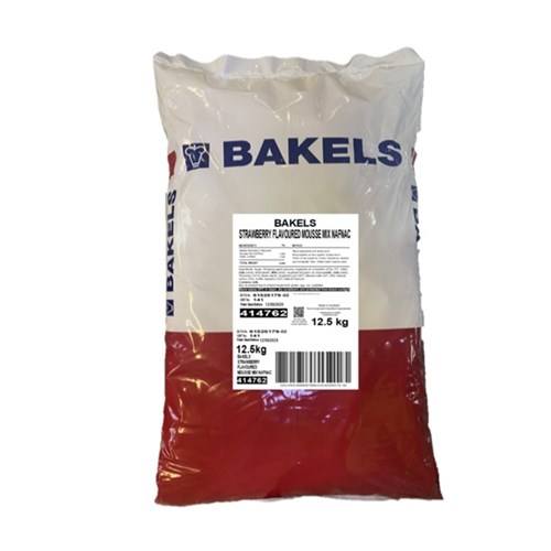 MOUSSE MIX STRAWBERRY 12.5KG # 414762 BAKELS