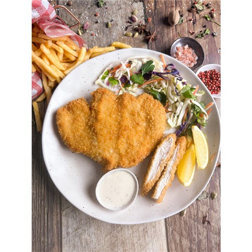 CHICKEN SCHNITZEL BREAST CRUNCHY PANKO (24 X 250GM) # J-PANKO 250 CRAFTY CHOOKS