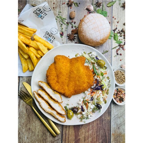 CHICKEN SCHNITZEL JAPANESE PANKO (20 X 300GM) # J-HOTEL CSC CRAFTY CHOOKS