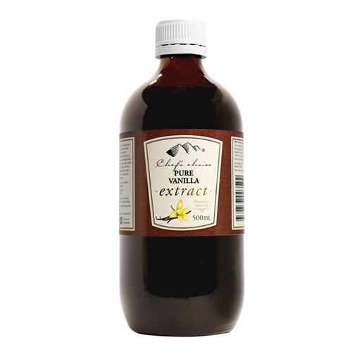VANILLA EXTRACT PURE 500ML(9) CHEF'S CHOICE