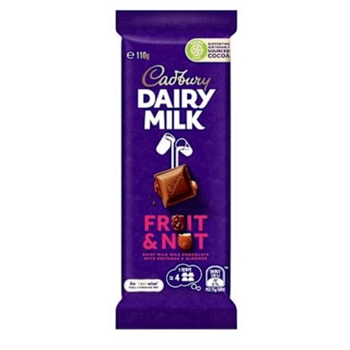 CHOCOLATE BLOCK FRUIT & NUT (14 X 110GM) # 4317637 CADBURY
