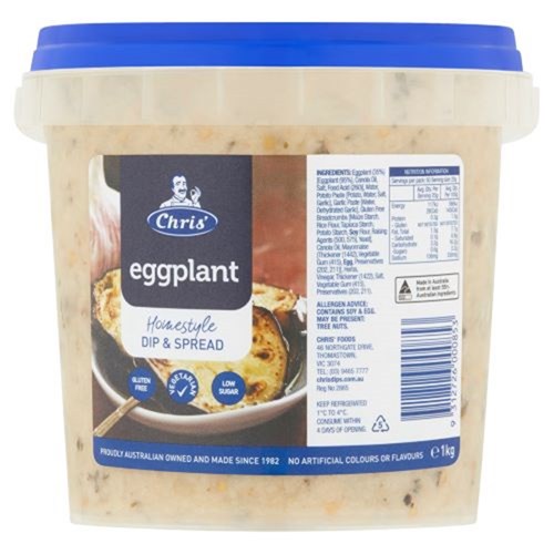 DIP EGGPLANT HOMESTYLE 1KG(8) # 7207 CHRIS'S