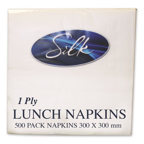 NAPKIN 1PLY LUNCH WHITE 500S(6) 1/4 FOLD # BL1W BEYOND