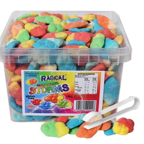 LOLLY BOX STORMS MULTICOLOUR 1.65KG (6) # CSP353 RADICAL