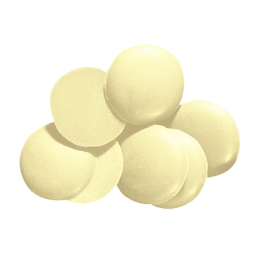 CHOCOLATE BUTTON WHITE COMPOUND 10KG # 4224798 CADBURY