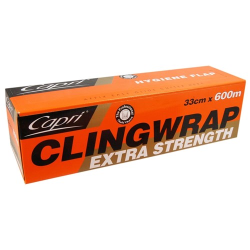 CLING WRAP IN DISPENSER (33CM X 600M)(6) # C-CW33D CAPRI