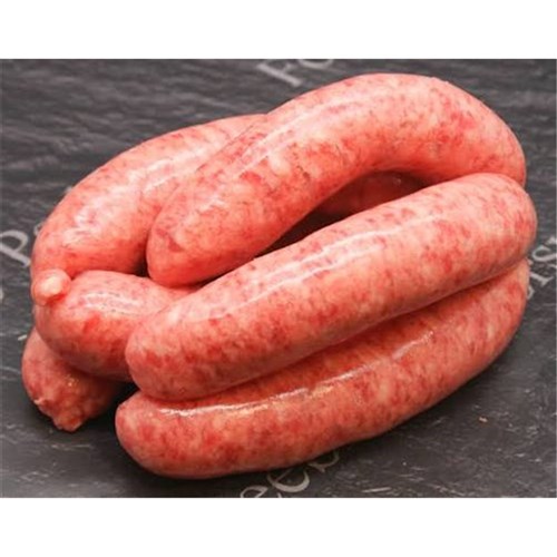 SAUSAGES BEEF THICK R/W PER KG # BSAUS THICK DRJ