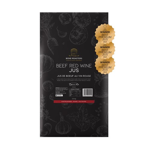 SAUCE BEEF RED WINE JUS 30 BRIX GF 2.5KG(4) # BI0007 BONE ROASTERS