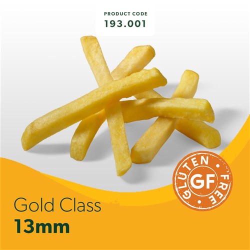 CHIP 13MM FRIES GOLD CLASS (4 X 2.5KG) # 193.001 FARM FRITES