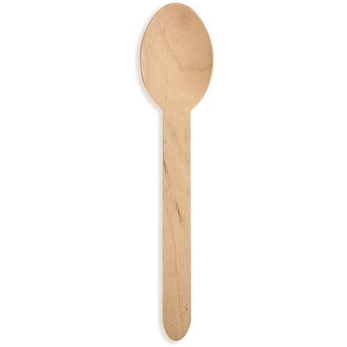 CUTLERY SPOON DESSERT WOODEN FSC 100% 1000S # WCSPN FUTURE FRIENDLY