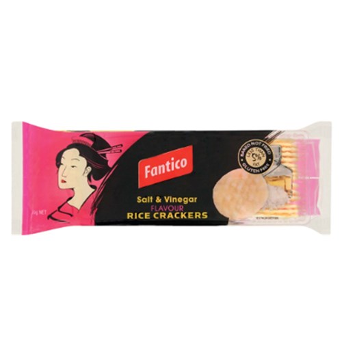 CRACKERS RICE SALT & VINEGAR #406 100GM(12) # 75040634 FANTASTIC
