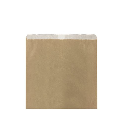 BAG PAPER BROWN GREASEPROOF 2 SQUARE (200 X 200MM) 500S # [CA-2SQGPL-BRN]