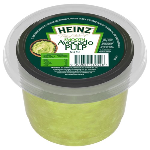 AVOCADO PULP SMOOTH 425GM(12) # 43445 HEINZ