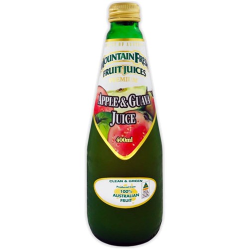 JUICE APPLE & GUAVA (12 X 400ML) #MF311 MOUNTAIN FRESH