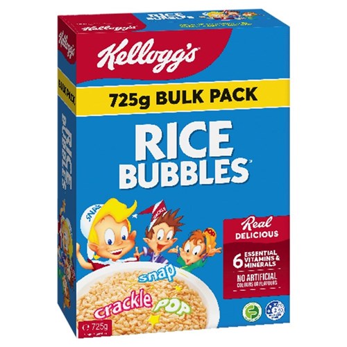 CEREAL RICE BUBBLES 725GM(12) # 1005510745 KELLOGGS