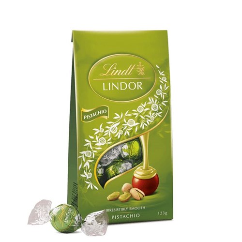 CHOCOLATE BALLS MILK PISTACHIO (8 X 123GM) # 611819 LINDOR