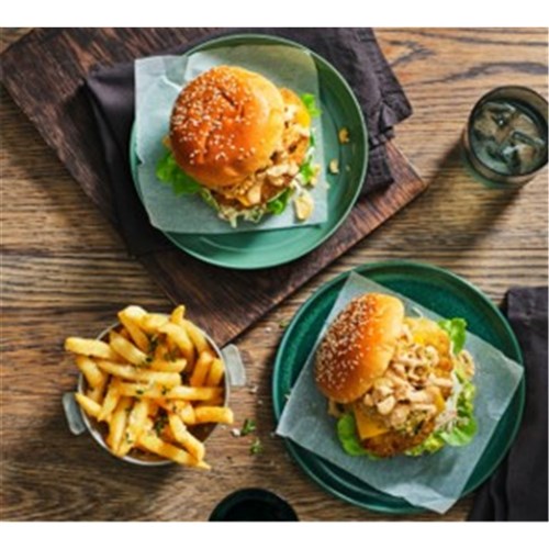 CHICKEN BREAST BURGER FREE RANGE 1KG (6) # 54507 LILYDALE