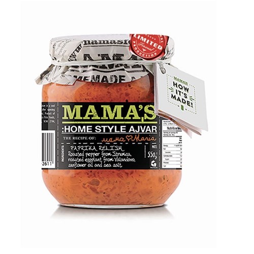 RELISH AJVAR MILD 550GM(12) # PRE302 MAMAS