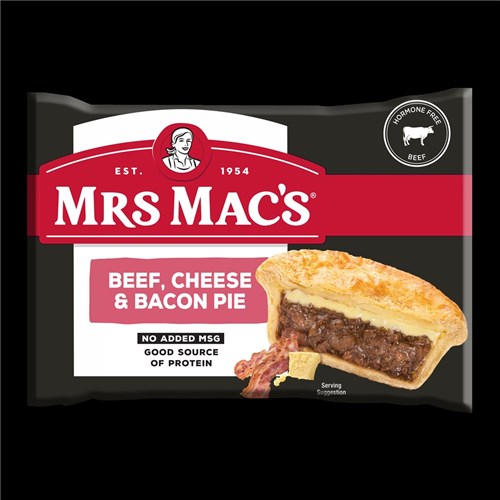 PIE BEEF CHEESE & BACON (12 X 175GM) # 12803 MRS MACS