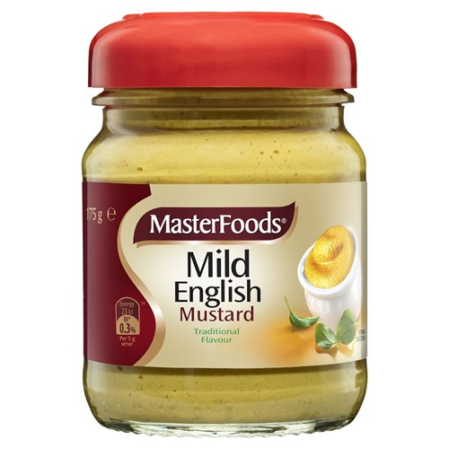 MUSTARD MILD ENGLISH 175GM(6) #246321 MASTERFOODS