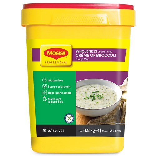SOUP MIX CREME OF BROCCOLI GF WHOLENESS 1.8KG(6) # 12494012 MAGGI