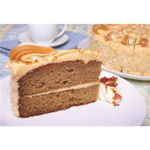 CAKE GATEAU BANANA & CARAMEL PRE CUT 16S 2.655KG (2) # 1-297 PRIESTLEY'S