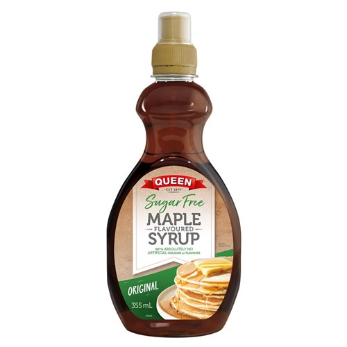 SYRUP MAPLE FLAV SUGAR FREE 355ML(6) # 1-96-000203 QUEEN