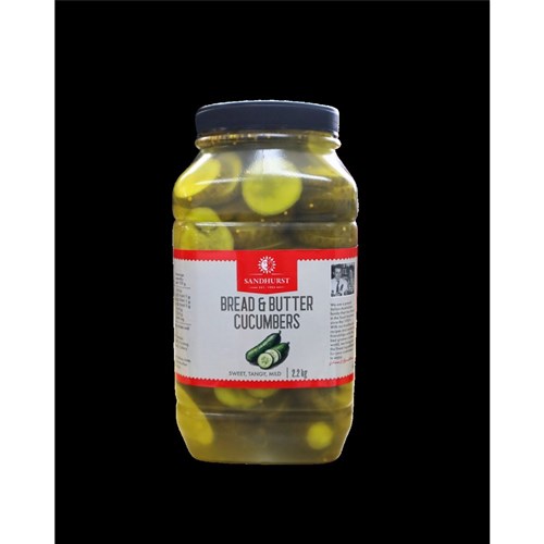 CUCUMBERS BREAD & BUTTER PET 2.2KG(6) # BBC2.2 SANDHURST
