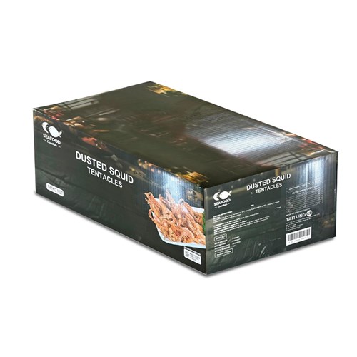 SQUID TENTACLES DUSTED (5 X 1KG) # DUSTTENT5/1KG SEAFOOD ESSENT