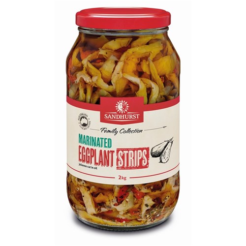 EGGPLANT STRIPS MARINATED IN OIL 2KG(6) # EGG2 SANDHURST