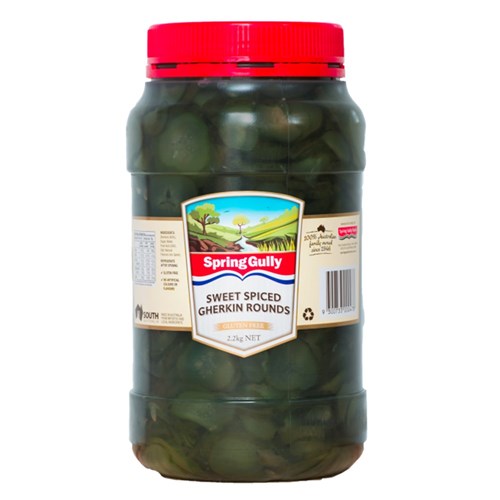 GHERKINS SLICED 2.2KG(6) #FGF030 SPRING GULLY