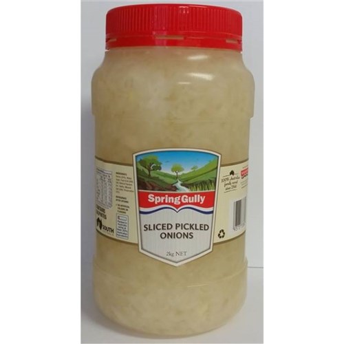 ONION PICKLED SLICED 2KG(6) #FOF070 SPRING GULLY