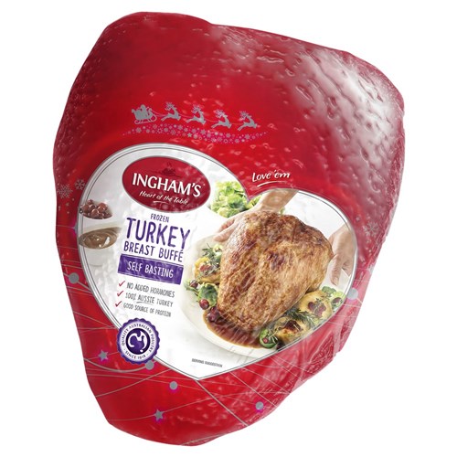 TURKEY BUFFE 5-6 RAW R/W APPROX  5.5KG(2 ) # 7215000 INGHAMS
