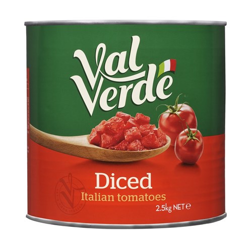 TOMATO DICED 2.55KG(6) # TP014 VAL VERDE