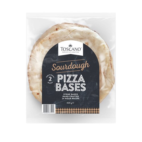 PIZZA BASE SOURDOUGH (8 X 420GM) # 4112106 TOSCANO