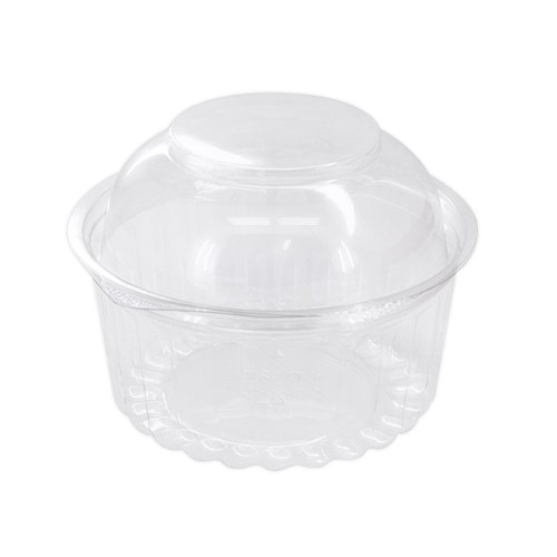 BOWL 12OZ CLEAR SHOWBOWL WITH DOME HINGED LID 50S(5) # SB12DLBP TAILORED
