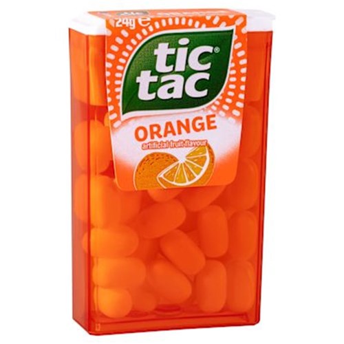 LOLLY TIC TAC ORANGE X 24 (12 X 24GM) # 379831 TIC TAC