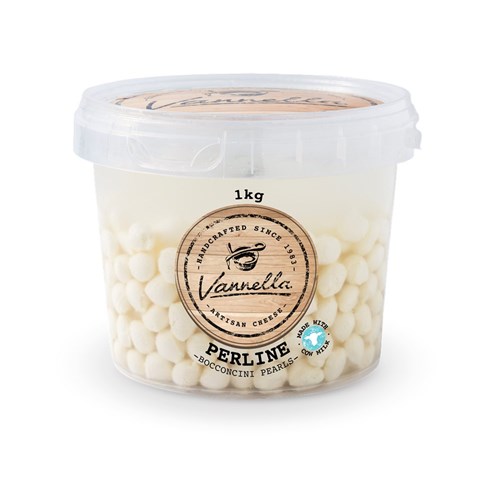 CHEESE PERLINE 2GM BOCCONCINI PEARLS (4 X 1KG) # BCPRL-BOX VANNELLA