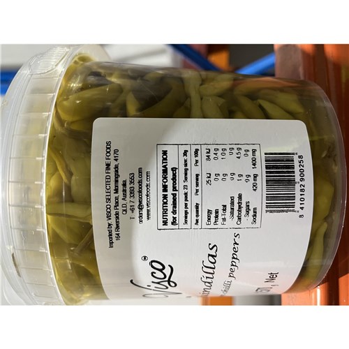 PEPPERS GUINDILLAS 1.57KG(4) # AGR002 VISCO