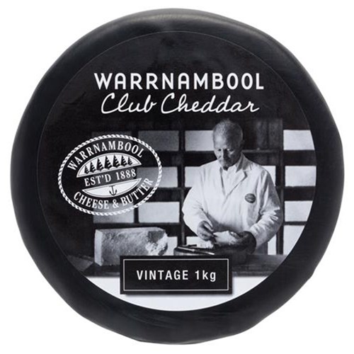 CHEESE CHEDDAR VINTAGE CLUB 1KG(6) # 1001088 WCB