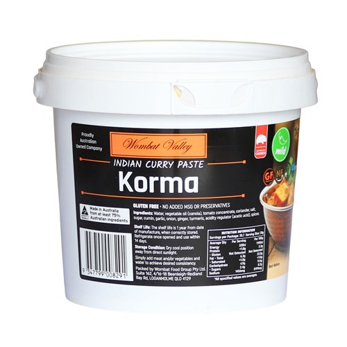 PASTE KORMA 1KG(8) # PASKOR01 WOMBAT